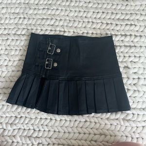 Edikted faux leather pleated skirt new with tags size small